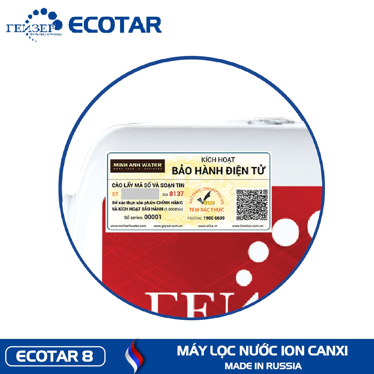 Máy lọc nước Geyser ECOTAR 8 - Made In Russia